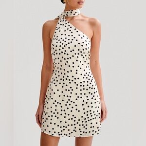NWT Meshki Joan Polka Dot Mini Dress